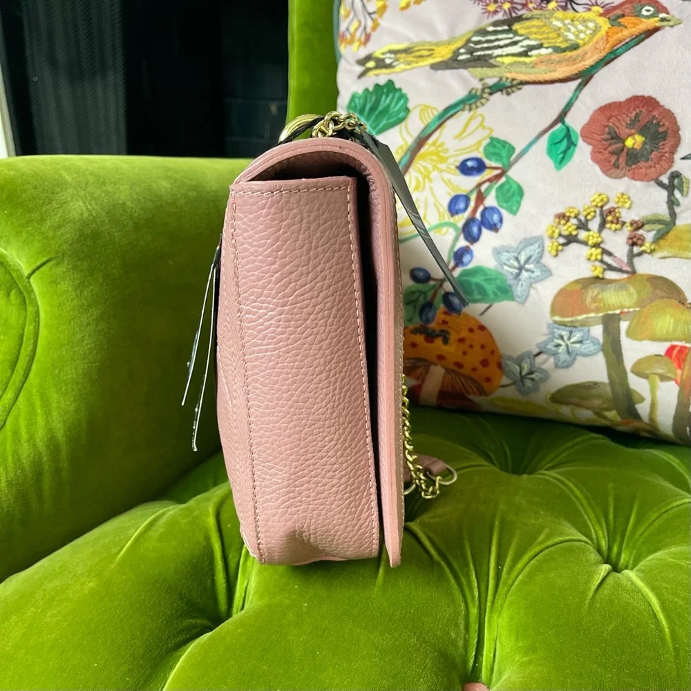 Valentina Fiore Mauve/ Pink leather bag - Picture 4 of 9